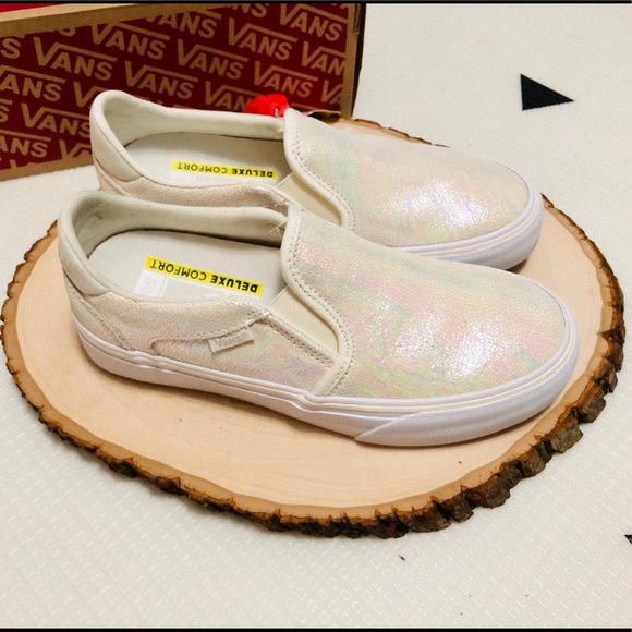 iridescent grey vans